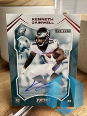 2021 Panini Playoff Rookies Red Zone Auto Kenneth Gainwell #239